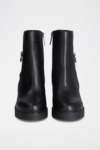 Bottines en cuir - Noir