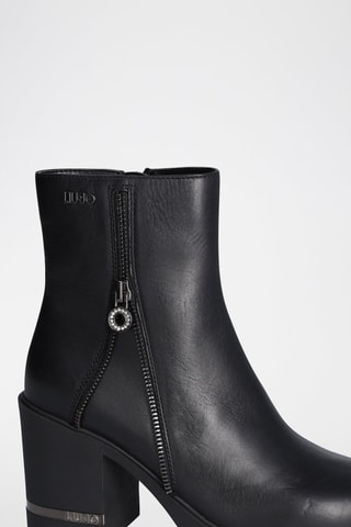 Bottines en cuir - Noir