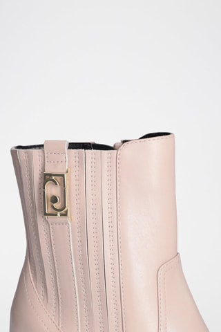 Bottines en cuir -  Crème