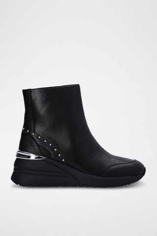 Bottines en cuir - Noir