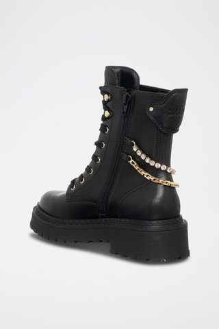 Bottines en cuir - Noir