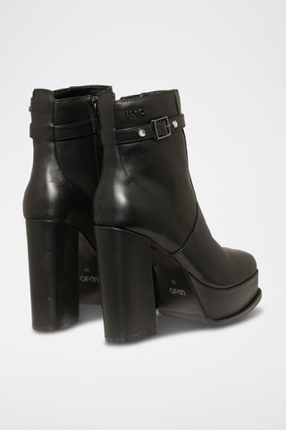 Bottines en cuir de chèvre - Noir