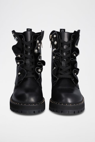 Bottines en cuir - Noir