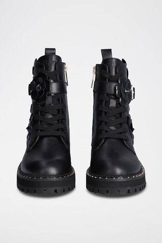 Bottines en cuir - Noir