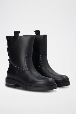 Bottines en cuir Gabrielle - Noir