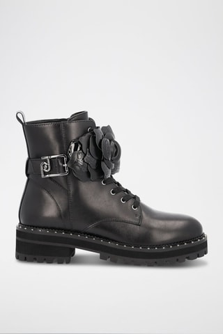 Bottines en cuir Pink - Noir