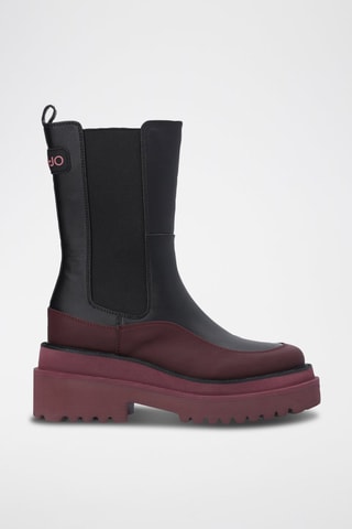 Bottines Chelsea Purple - Noir et bordeaux