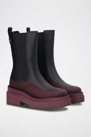 Bottines Chelsea Purple - Noir et bordeaux