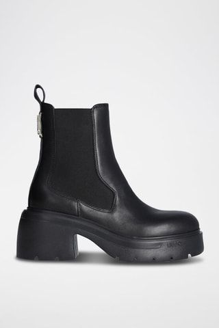 Bottines Chelsea en cuir - Noir