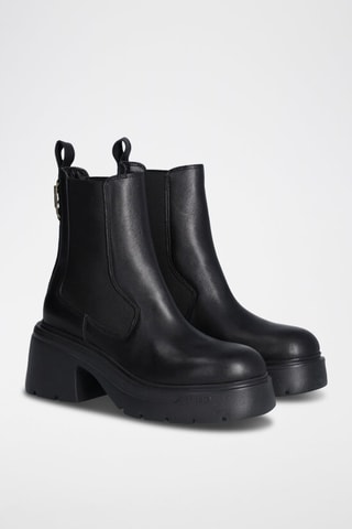 Bottines Chelsea en cuir - Noir