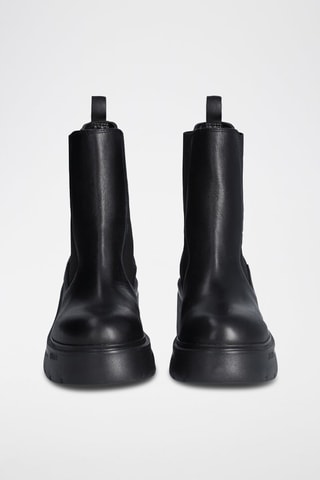 Bottines Chelsea en cuir - Noir