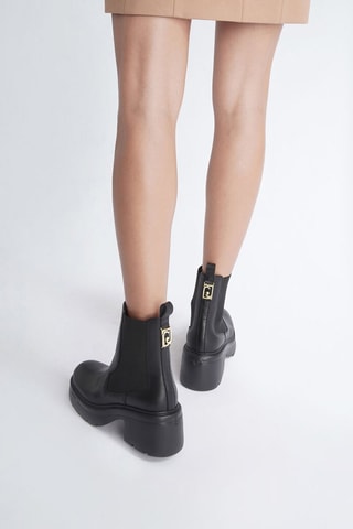 Bottines Chelsea en cuir - Noir