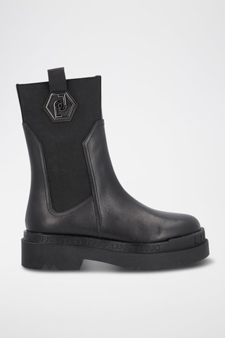 Bottines Chelsea en cuir Love - Noir