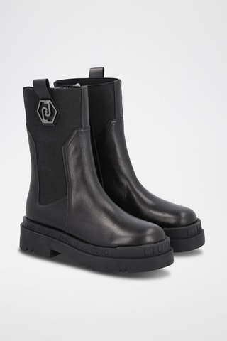 Bottines Chelsea en cuir Love - Noir