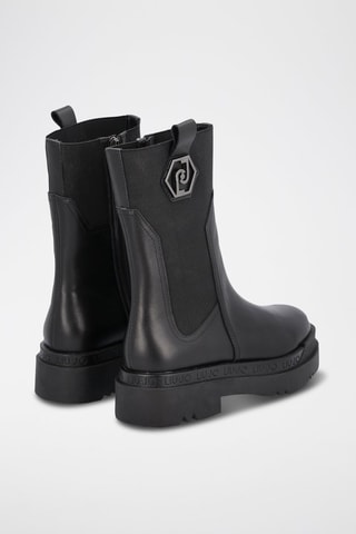 Bottines Chelsea en cuir Love - Noir