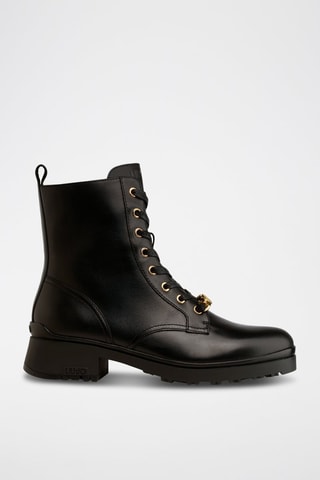 Bottines en cuir de veau Nancy - Noir