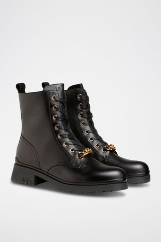 Bottines en cuir de veau Nancy - Noir