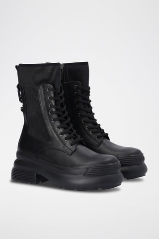 Bottines en cuir Carol - Noir