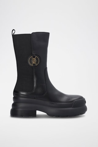 Bottines en cuir Amy - Noir