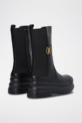 Bottines en cuir Amy - Noir
