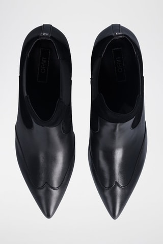 Bottines Chelsea en cuir Sandie - Noir