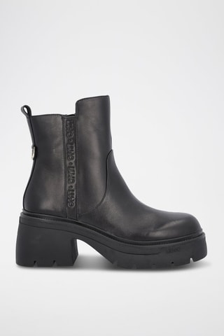 Bottines en cuir Carrie Noir