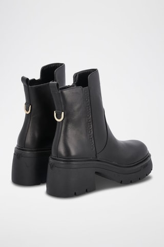 Bottines en cuir Carrie Noir