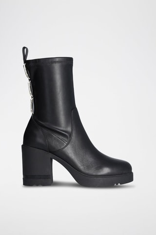 Bottines en cuir de taureau Gloria - Noir