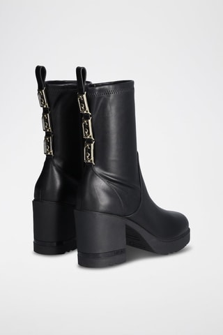 Bottines en cuir de taureau Gloria - Noir