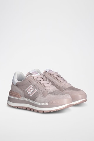 Sneakers en nubuck  Mauve