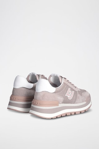Sneakers en nubuck  Mauve