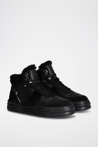 Sneakers en cuir Noir