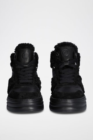 Sneakers en cuir Noir