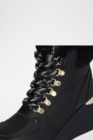 Sneakers montantes en cuir Noir