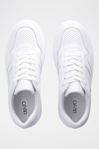 Sneakers plateformes en cuir Blanc