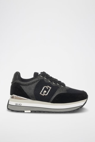 Sneakers en cuir de taureau Maxi Wonder - Noir