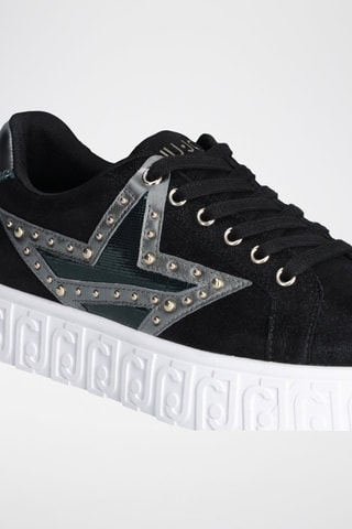 Baskets plateformes en cuir Lovely - Noir