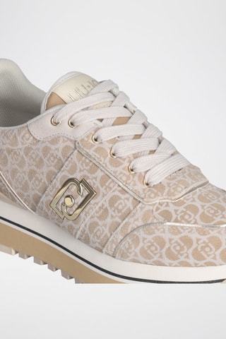Baskets plateformes en cuir Maxi Wonder - Beige