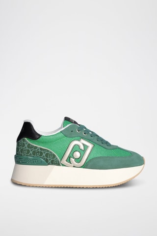 Baskets plateformes en cuir Dreamy - Vert