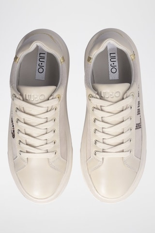 Sneakers plateformes en cuir Kylie - Blanc