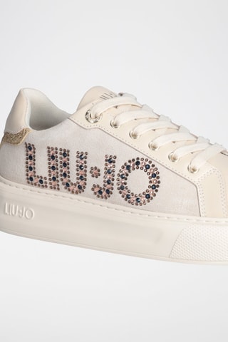 Sneakers plateformes en cuir Kylie - Blanc