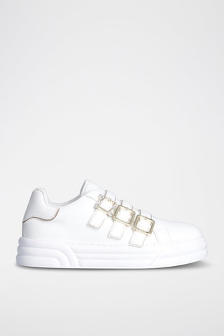 Sneakers en cuir Cleo - Blanc