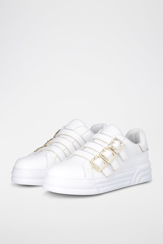 Sneakers en cuir Cleo - Blanc