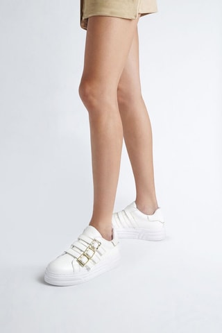 Sneakers en cuir Cleo - Blanc