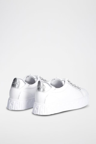 Sneakers plateformes en cuir Lovely - Blanc