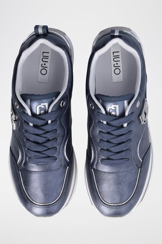 Sneakers plateformes en cuir Maxi Wonder - Bleu