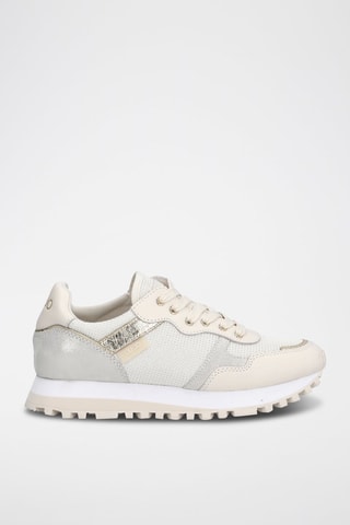 Sneakers en cuir de taureau Wonder - Ecru