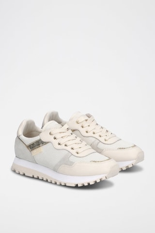 Sneakers en cuir de taureau Wonder - Ecru