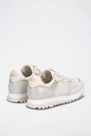 Sneakers en cuir de taureau Wonder - Ecru