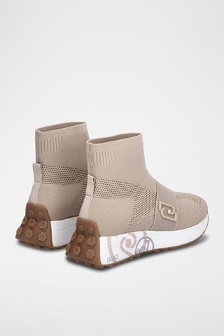 Sneakers-chaussettes Lolo - Sable
